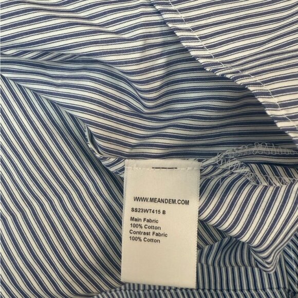 ME+EMRelaxed Feature Button Striped Shirt size 6 - Picture 5 of 7